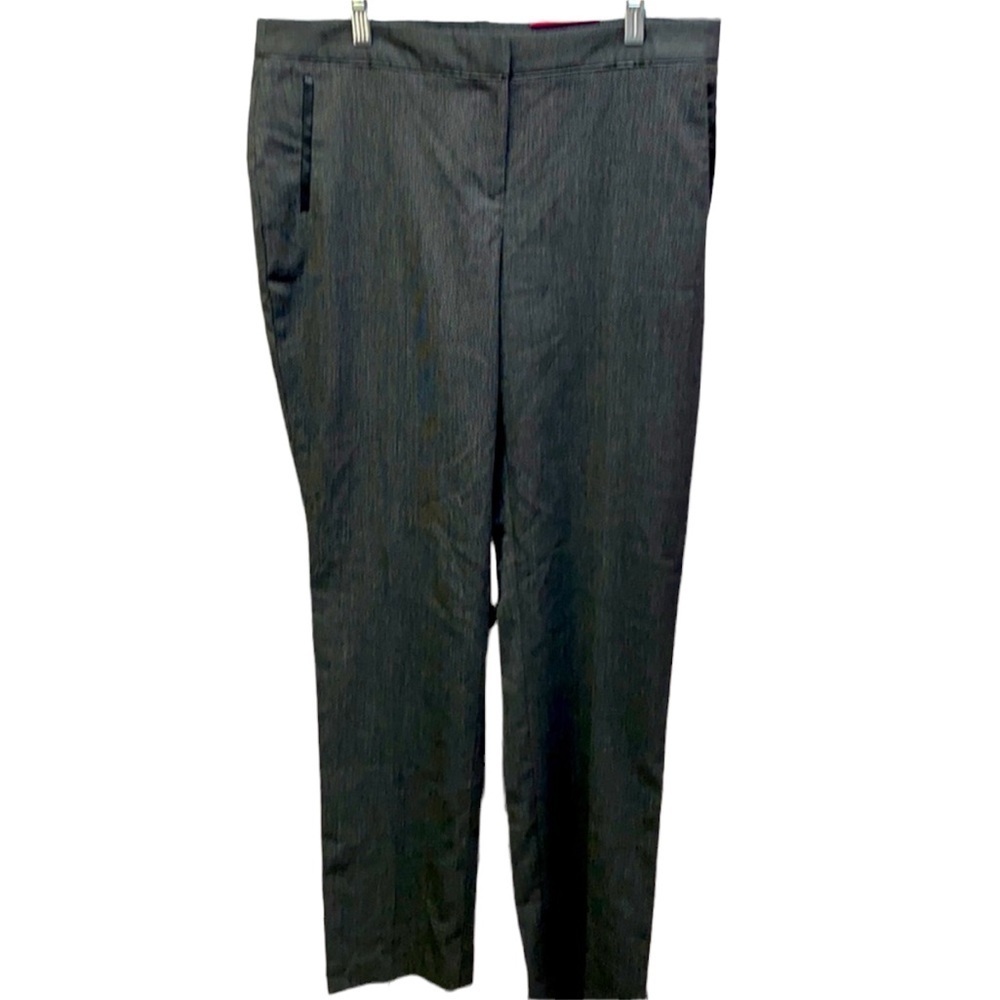 Rafaella Curvy Fit Faux Leather Accent Trousers